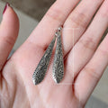 Bohemian Embossed Carved Water Drop Earrings, Ethnic Style Dangle Ear Jewelry For view 5