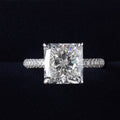 Light Luxury Square Zircon Wedding Ring For Women, European Style Popular Engagement Ring view 2