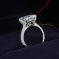 Light Luxury Square Zircon Wedding Ring For Women, European Style Popular Engagement Ring view 3