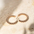 Creative Geometric Twisted C Shape Stud Earrings, Minimalist Metal Ear Jewelry For Women view 4