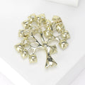 Alloy Rhinestone Money Tree Brooch Pin For Elegant Clothing Accessories view 3