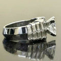 Luxury T Shape Square Zircon Ring For Women Anniversary Celebration Fashion Hand Jewelry view 4