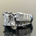 Luxury T Shape Square Zircon Ring For Women Anniversary Celebration Fashion Hand Jewelry view 3