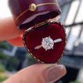 Classic Six Prong Zircon Wedding Ring, Live Stream Style Engagement Ring For Jewelry view 2