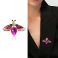 Alloy Crystal Bee Brooch Pin For Suits Hats And Scarves view 2