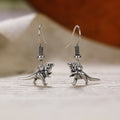 Funny Dinosaur Shape Drop Earrings For Women, Quirky Animal Design Niche Fashion Ear Jewelry view 4