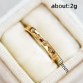 Niche Hexagram Ring Korean Japanese Forest Style Unisex Couple Index Finger Jewelry view 5