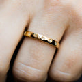 Niche Hexagram Ring Korean Japanese Forest Style Unisex Couple Index Finger Jewelry view 3