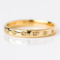 Niche Hexagram Ring Korean Japanese Forest Style Unisex Couple Index Finger Jewelry view 2