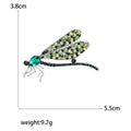 Alloy Rhinestone Dragonfly Brooch Pin For Suit And Clothing Decoration view 5