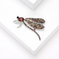 Alloy Rhinestone Dragonfly Brooch Pin For Suit And Clothing Decoration view 4
