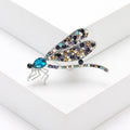 Alloy Rhinestone Dragonfly Brooch Pin For Suit And Clothing Decoration view 2