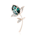 Alloy Rhinestone Rose Brooch Pin For Suits And Fashion Outfits view 2