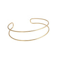 Fashion Geometric Vintage Hong Kong Style Metal Choker Necklace With Hollow Creative Design view 5