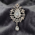 Alloy Glass Pendant Brooch Pin For Versatile Clothing Decoration view 3