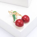 Alloy Cherry Fruit Brooch Pin For Fashion Clothing Decoration view 2