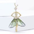 Alloy Dancing Girl Brooch For Elegant Coat And Suit Decoration view 1