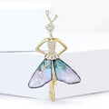 Alloy Dancing Girl Brooch For Elegant Coat And Suit Decoration view 2