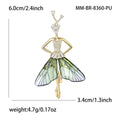 Alloy Dancing Girl Brooch For Elegant Coat And Suit Decoration view 4
