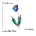 Alloy Enamel Rose Brooch Pin For Fashion Lapel Decoration view 4