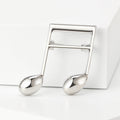 Smooth Alloy Music Note Brooch Pin For Suit Lapel Accessories view 4