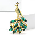 Alloy Rhinestone Peacock Brooch For Vintage Suits Shawls And Apparel view 2