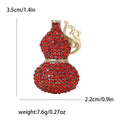 Alloy Rhinestone Gourd Brooch Pin For Women's Suits And Cardigans view 4