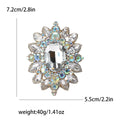 Alloy Rhinestone Glass Brooch Pin For Women's Suits And Dresses view 6