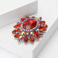 Alloy Rhinestone Glass Brooch Pin For Women's Suits And Dresses view 3