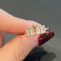 Minimalist Sparkling Zircon Index Finger Ring, Light Luxury Stackable Fashion Jewelry view 6