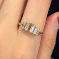 Minimalist Sparkling Zircon Index Finger Ring, Light Luxury Stackable Fashion Jewelry view 4