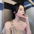 3D Geometric Imitation Cat Eye Stone Drop Earrings For Women, Korean Style Fashion Ear Jewelry view 3