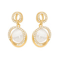 3D Geometric Imitation Cat Eye Stone Drop Earrings For Women, Korean Style Fashion Ear Jewelry view 4