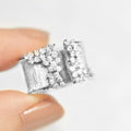 Luxury Micro Pave Zircon Gold Plated Unisex Ring, Wedding Party Finger Jewelry Accessory view 2