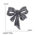 Alloy Pearl Bow Brooch Pin For Vintage Womens Clothing Accessories view 5