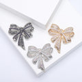 Alloy Pearl Bow Brooch Pin For Vintage Womens Clothing Accessories view 2