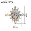 Korean Japanese Style Women's Ring With Sparkling Marquise Zircon Flower Design view 4