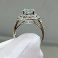 Super Sparkly Full Pave Zircon Vintage Wedding Ring For Women European American Bridal Accessory view 4