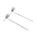 Elegant Korean Style Pearl Chain Tassel Ear Cuff Clip On Two Way Front Back Alloy Earrings view 5