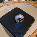 Korean Zircon Adjustable Open Ring For Women view 1