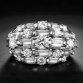 Creative Colorful Gemstone Series Full Pave Zircon Ring European Style Fashion Jewelry view 2