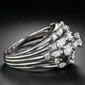Creative Colorful Gemstone Series Full Pave Zircon Ring European Style Fashion Jewelry view 4