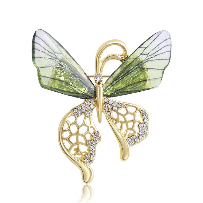 Alloy Butterfly Insect Brooch Pin For Coats And Suits
