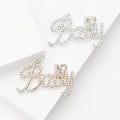 Alloy Rhinestone Baby Letter Brooch For Womens Fashion Clothing view 1