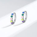 Sweet Fresh Colorful Resin Flower Clip Earrings For Women Woodland Artistic Floral Ear Jewelry view 2