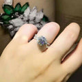 Classic Six Prong Zircon Ring With Micro Pave Double Row Twisted Shank, Women's Wedding Ring view 3
