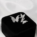 European Minimalist Butterfly Finger Ring Fashion Tarnish Resistant Niche Open Ring For Women view 4