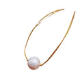 European Mermaid Glow Pearl Necklace Simple Versatile Silk Thread Regular Chain view 5