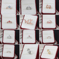 Geometric Creative Butterfly Ring With Heart Chain Rhinestone No Fade Niche Finger Jewelry view 1