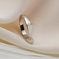 Geometric Creative Butterfly Ring With Heart Chain Rhinestone No Fade Niche Finger Jewelry view 2